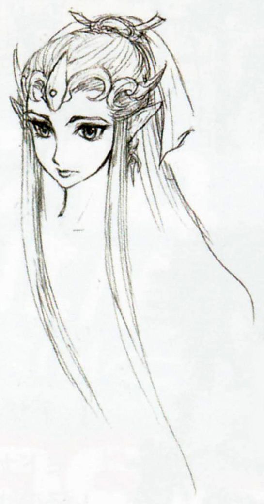 545x1039 The Legend Of Zelda Twilight Princess. Zelda Concept Art Sketch - Princess Zelda Sketch