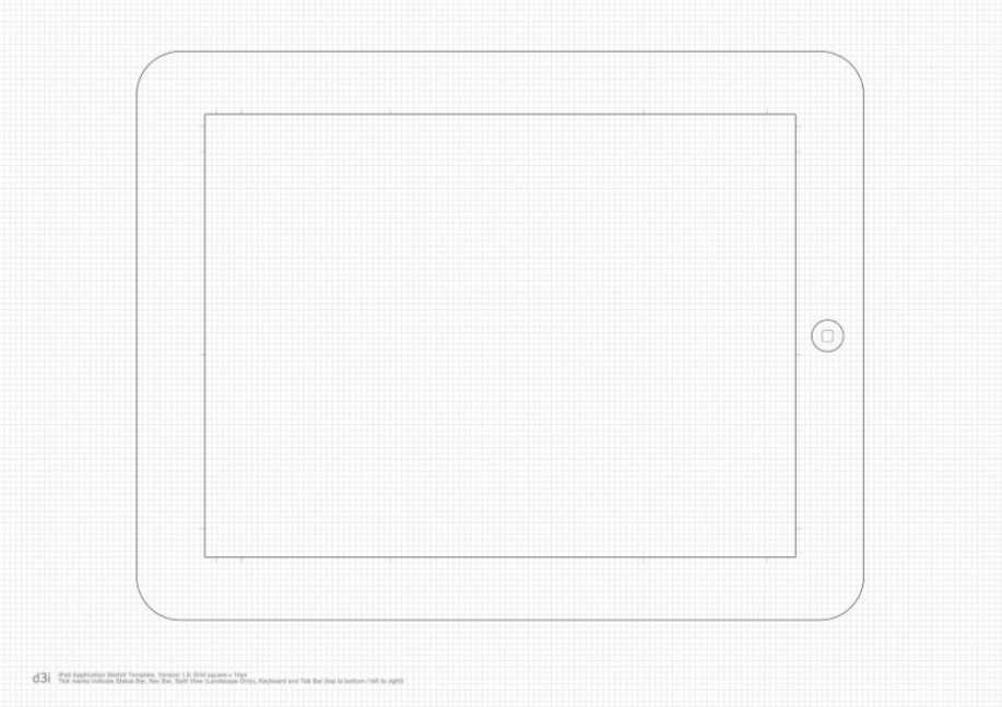 917x647 10 Free Printable And Tablet Wireframing Templates - Printable Sketch Paper