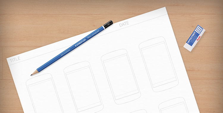 750x380 Printable A4 Screen Flow Sketch Template [Free Download - Printable Sketch Paper