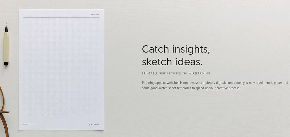 1000x472 Collection Of Free Printable Uiux Templates - Printable Sketch Paper