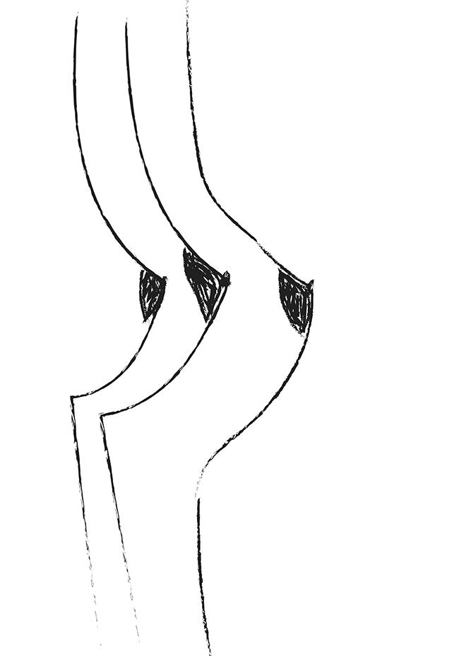 650x929 Sideboob Modern Minimalist Sketch Black And White Art Print - Printable Sketch Pictures