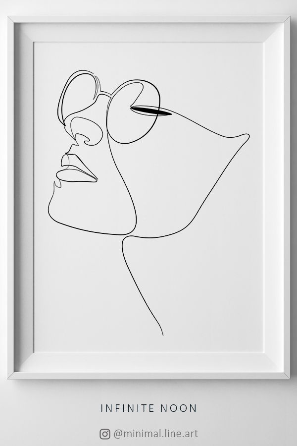 600x900 Woman Face Figure Line Drawing, One Line Woman Printable Wall Art - Printable Sketch Pictures