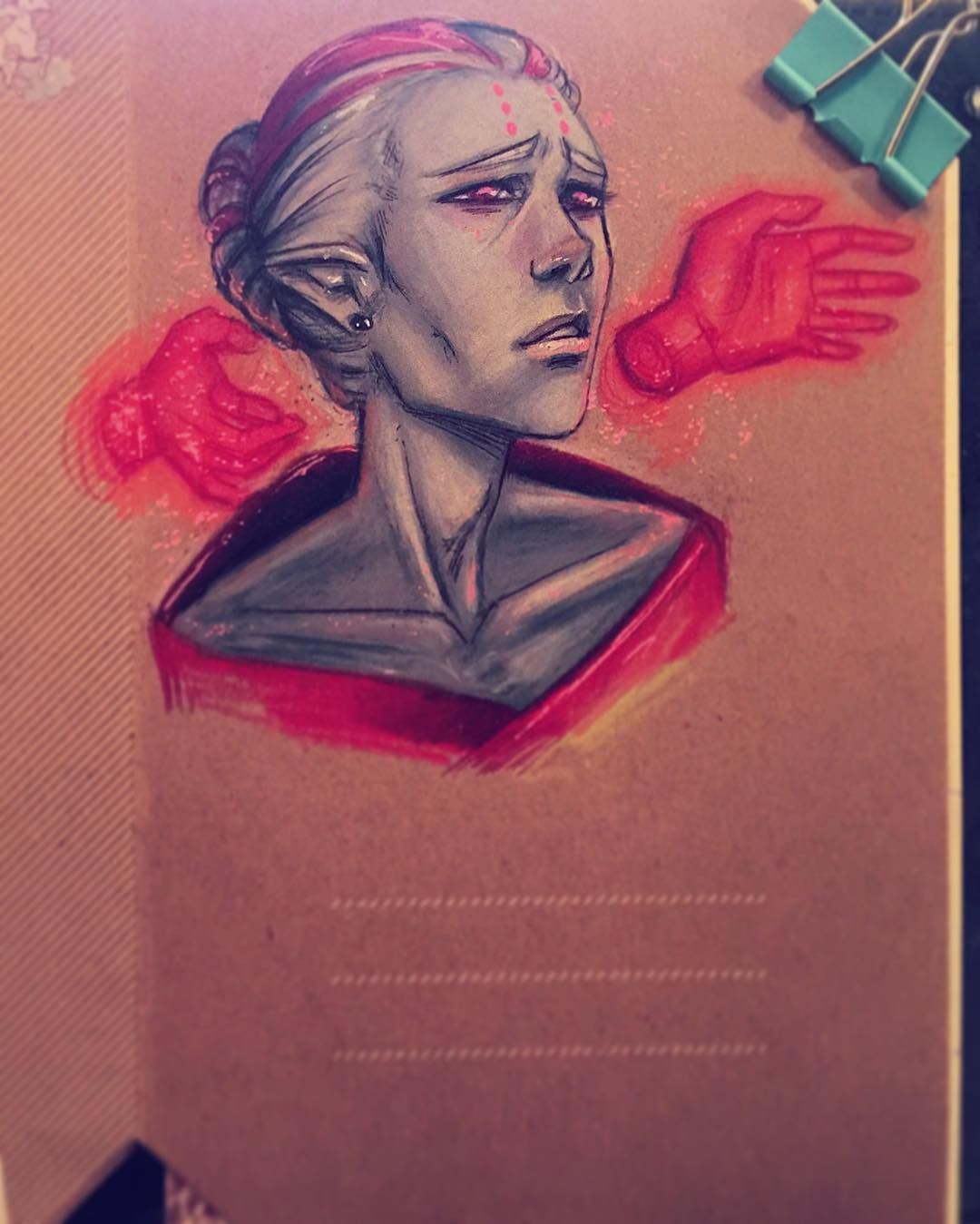 1080x1349 Enjoying Myself With Prismacolors On The Front Of My Sketchbook - Prismacolor Sketch