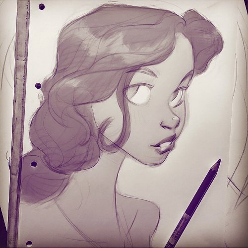 500x500 Prismacolor Sketch Painted Over In - Prismacolor Sketch