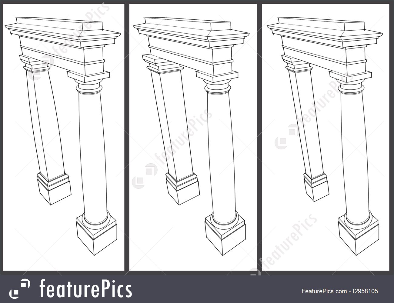 1300x1000 Illustration Of Explanatory Educational Sketch Pilaster Column - Problem Sketch