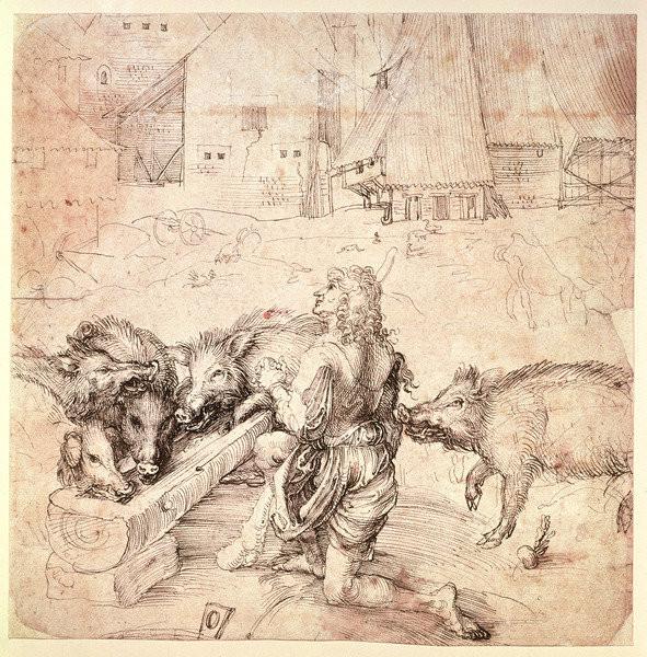 591x600 Study For An Engraving Of The Prodigal Son Posters Amp Prints By - Prodigal Son Sketch