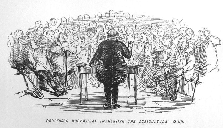 720x414 Sketch From 1845 Professor Buckwheat Impressing Farmers - Professor Sketch