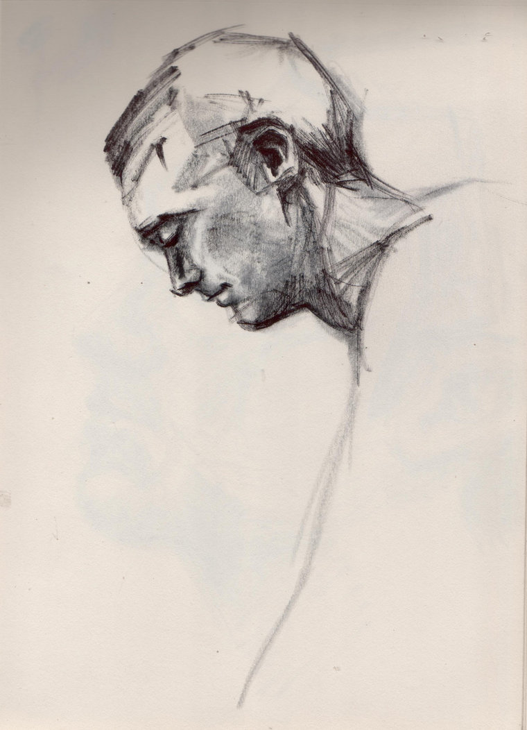 760x1052 Man Profile Sketch - Profile Sketch
