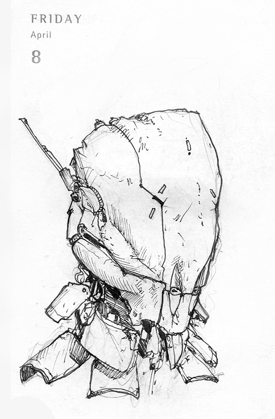 550x839 One Sketch A Day - Project Sketch