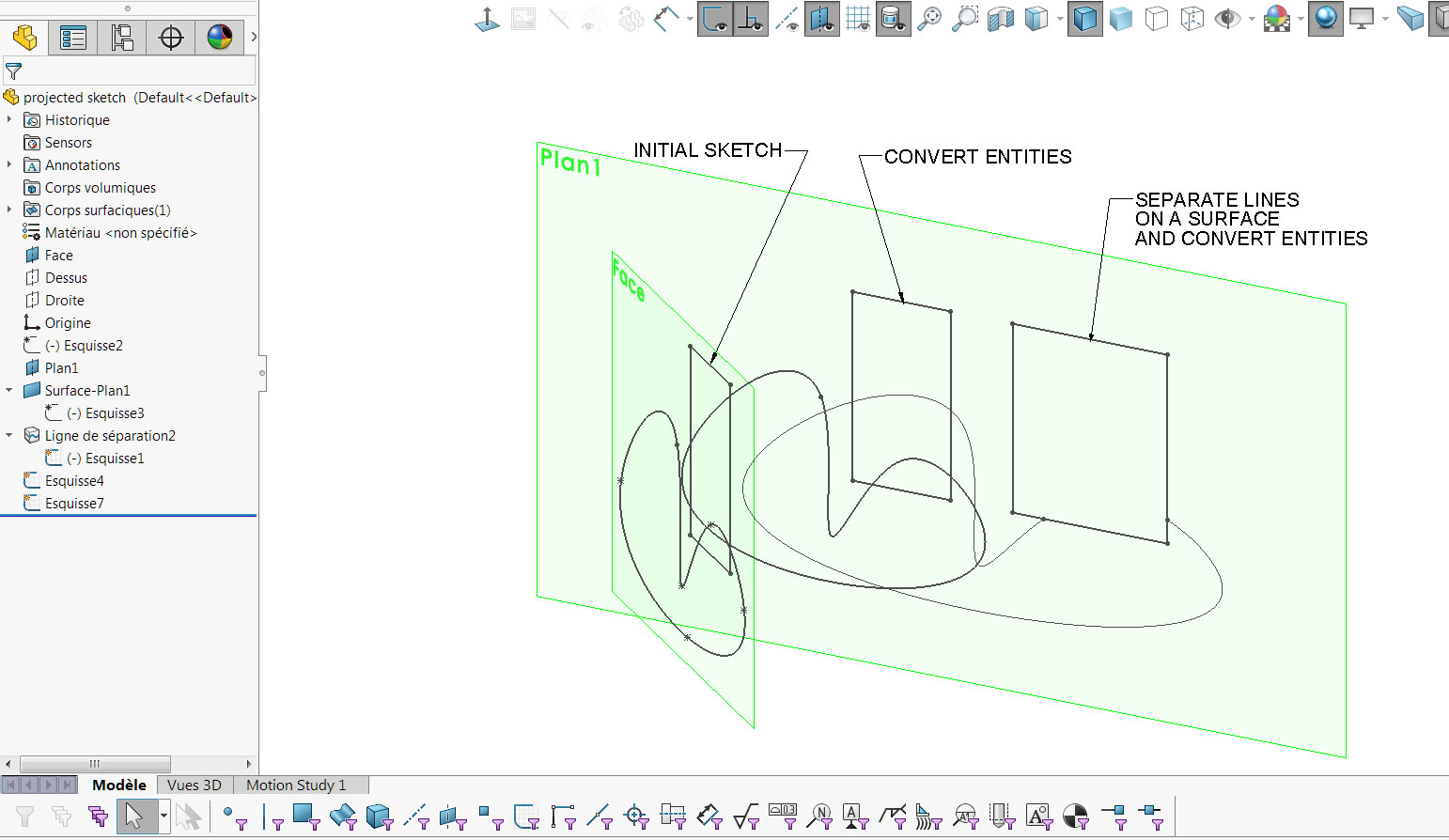 1542x894 Project Sketch To Another Plane Grabcad Questions - Project Sketch