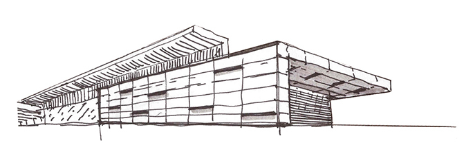 684x211 Gallery Of Santa Margherita Winery Project Westway Architects - Project Sketch