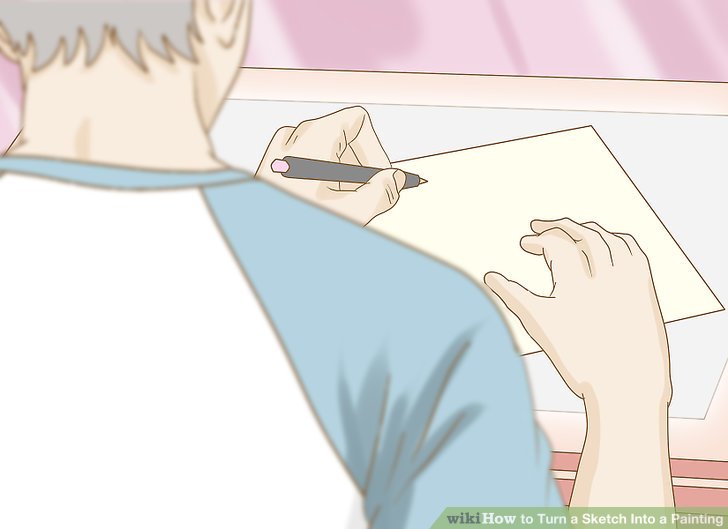728x529 How To Turn A Sketch Into A Painting 8 Steps (With Pictures) - Projector Sketch