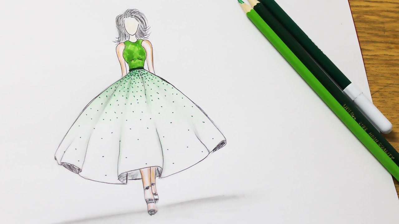 1280x720 How To Draw A Wonderful Dress - Prom Dress Sketches