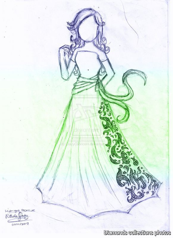 581x800 Free Download Fashion Design Sketches Prom Dresses 2014 America - Prom Dress Sketches