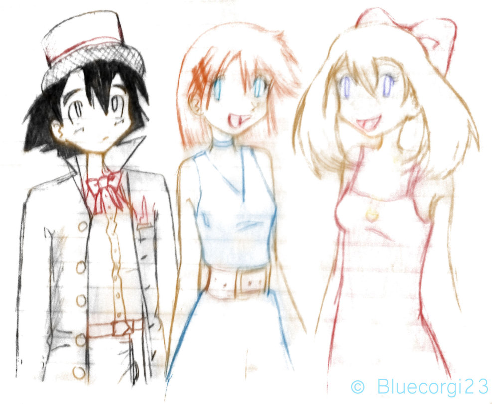 987x810 Poke Sketches Prom By Bluecorgi23 - Prom Sketches