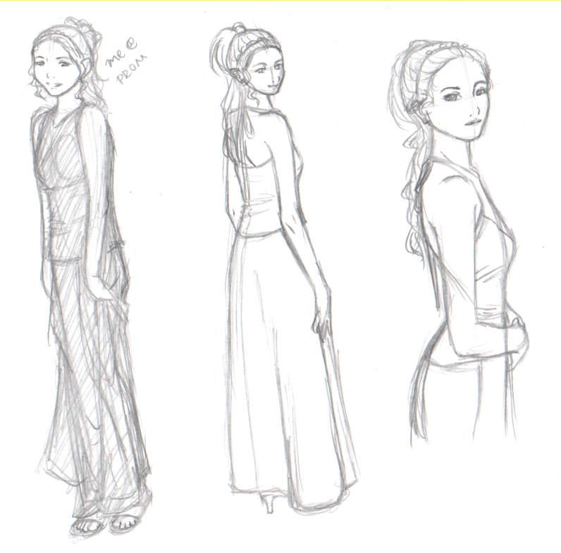 796x785 Prom Sketches By Chiyokins - Prom Sketches