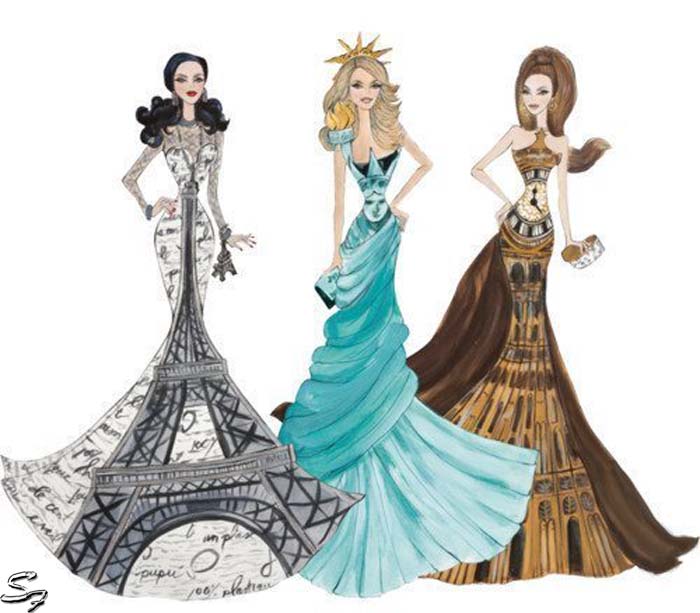 700x613 Redesign Disneys Princesses Gown Fashion Sketch (1 By, Disney - Prom Sketches