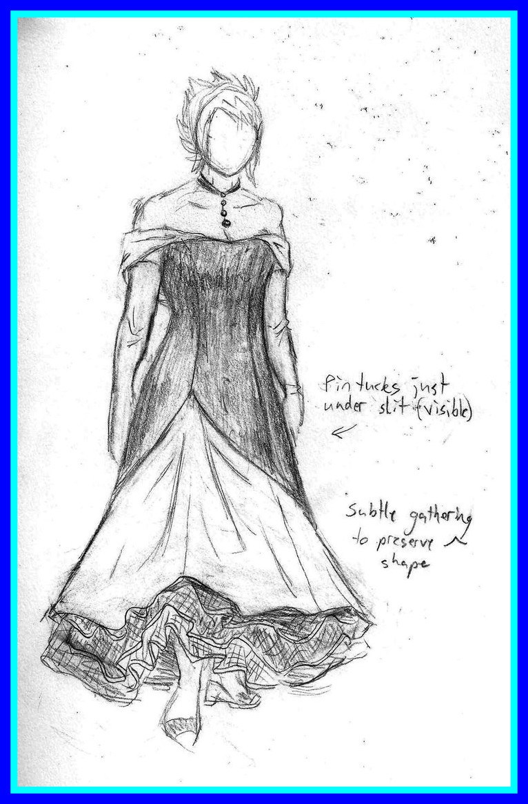 766x1165 Unbelievable Prom Dress Sketch By Gryphelyse On Pics Of Dresses - Prom Sketches