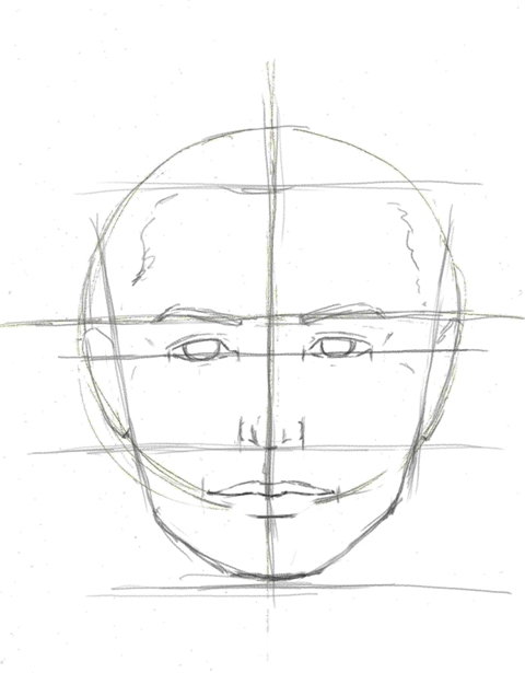 480x615 Drawing A Face In Proportion Like Sketch - Proportion Sketch