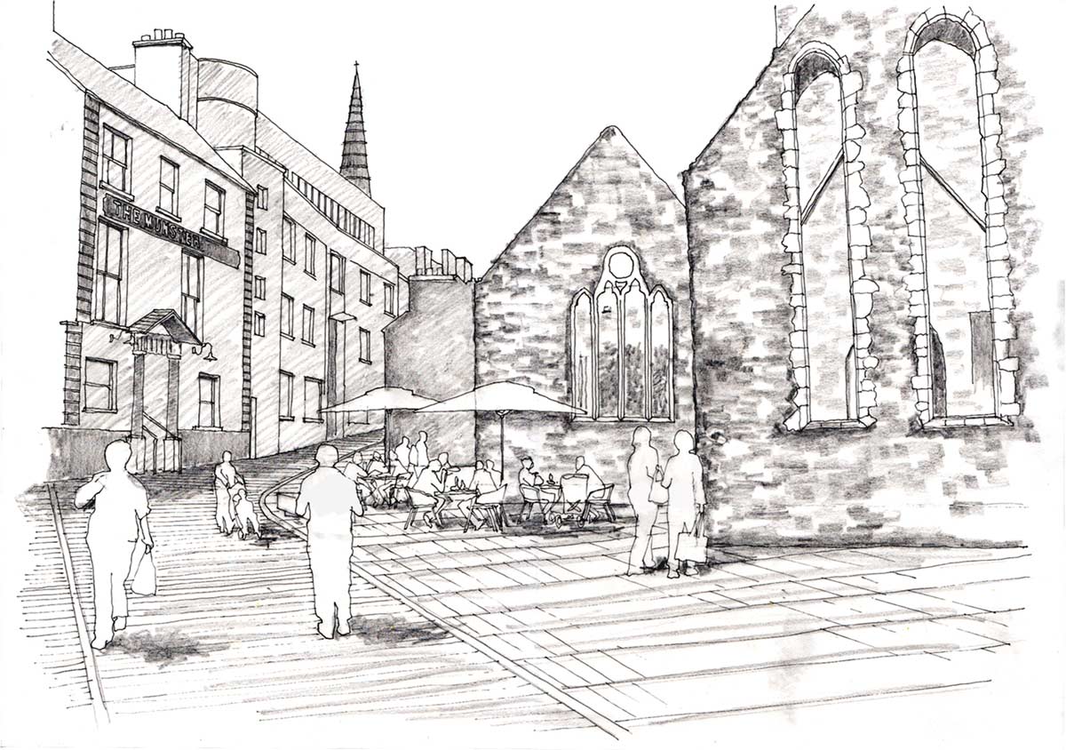 1200x844 Waterford 12 Gkmp 2012 Friary Square Proposal Sketch Landscape - Proposal Sketch