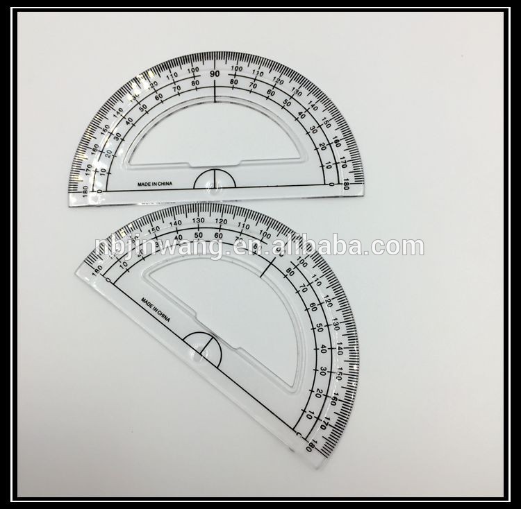 750x734 Protractor 180 Degree Teaching Protractor Plastic Stationery - Protractor Sketch