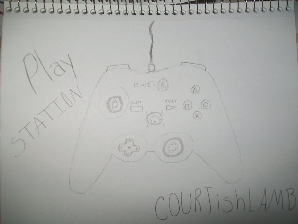 1032x774 Playstation 3 Controller - Ps3 Controller Sketch