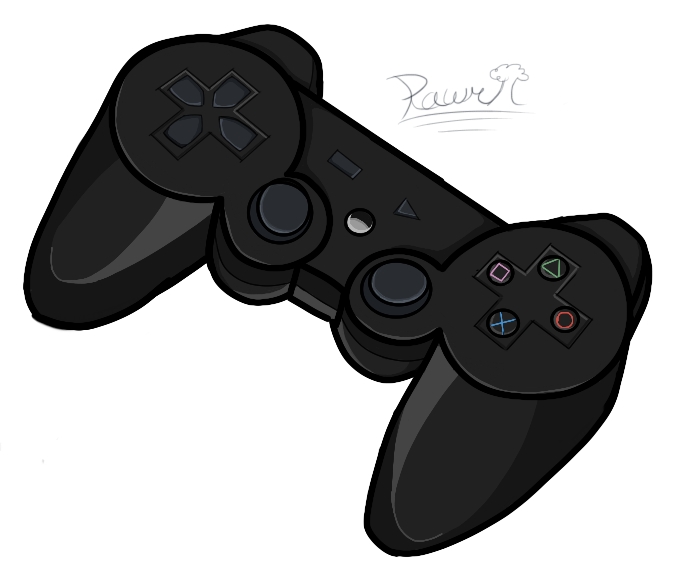 675x563 Ps3 Controller Vector Sketch By Rawrsatthetree - Ps3 Controller Sketch