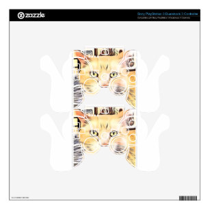 307x307 Cat Sketches System Skins Amp Game Skins Zazzle - Ps3 Controller Sketch