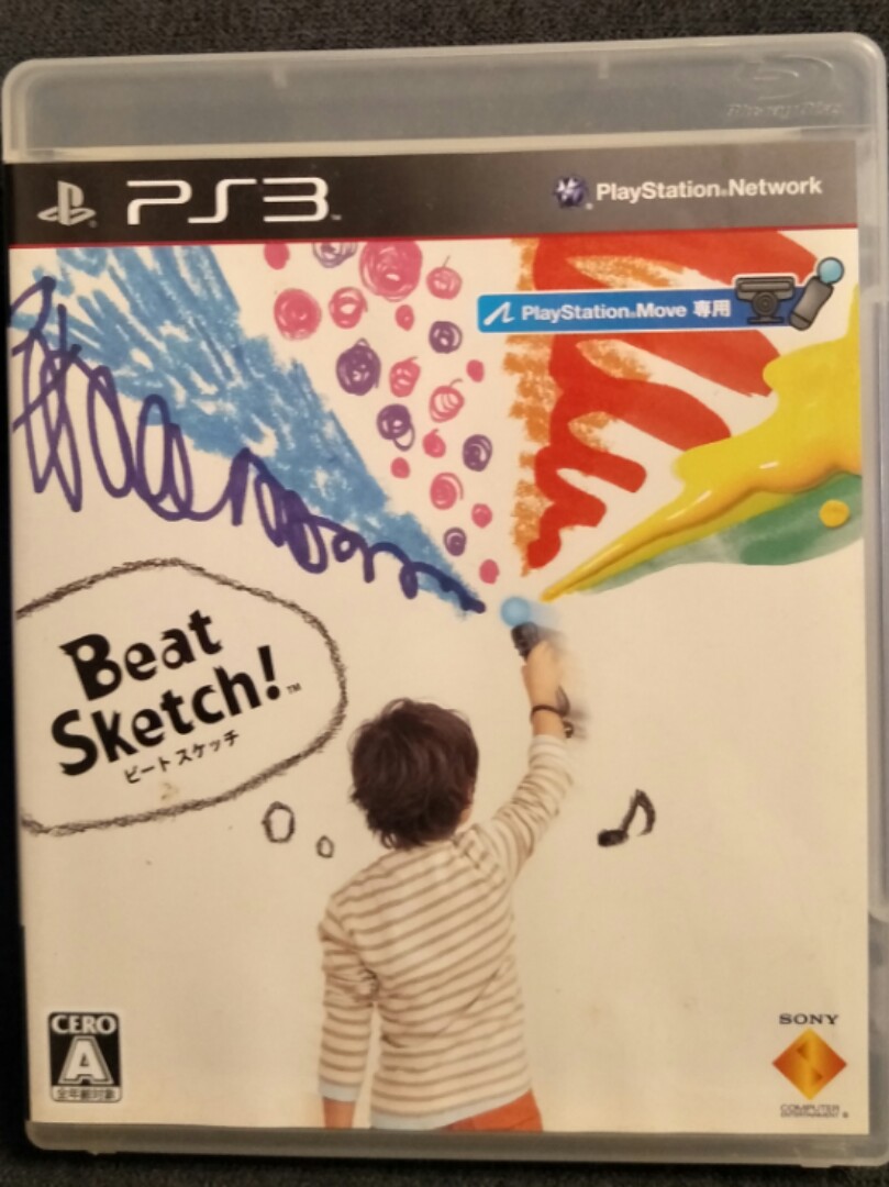 809x1080 Ps3 Beat Sketch (Move Required), Toys Amp Games, Video Gaming, Video - Ps3 Sketch