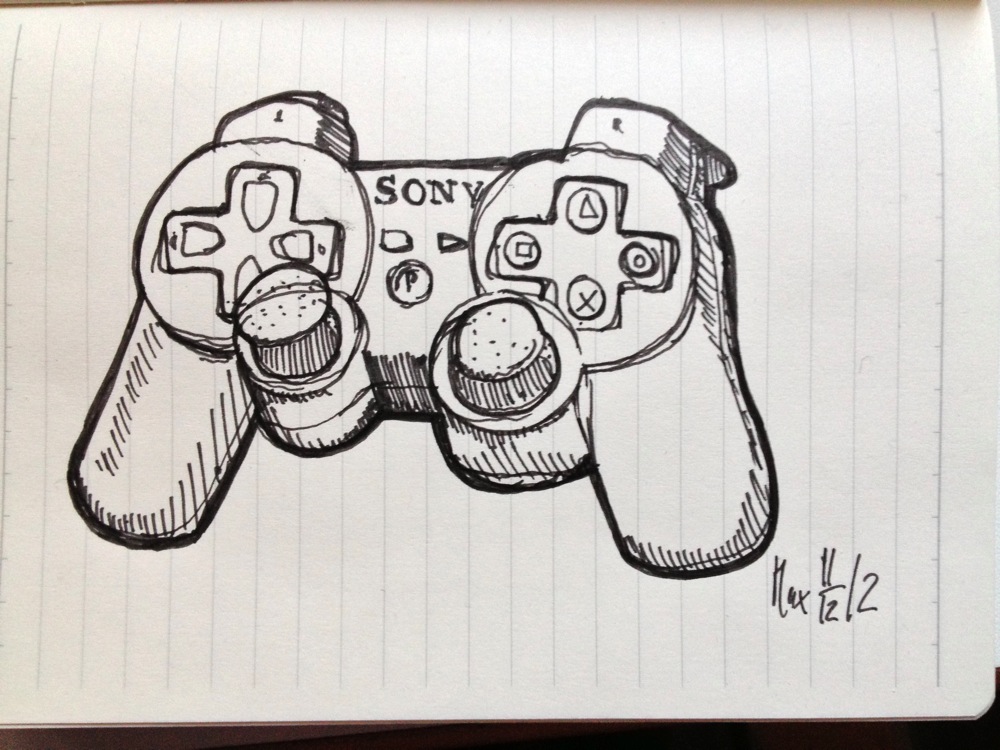 1000x750 Ps3 Dualshock Sketch Quasirichtig - Ps3 Sketch