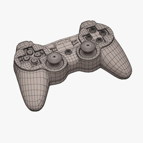 500x500 3d Model Sony Ps3 Controller Cgtrader - Ps3 Sketch