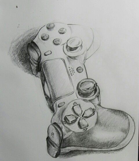 480x555 Hard Used Ps4 Controller Sketch Tattoo Ps4 - Ps4 Controller Sketch