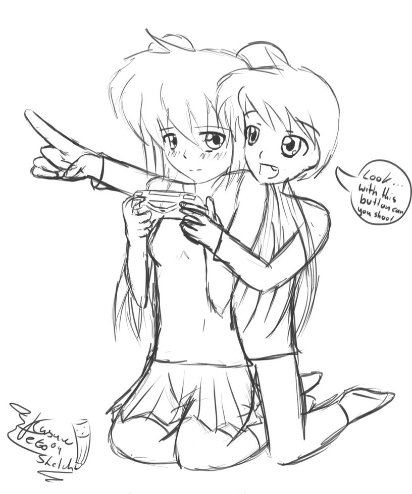 816x980 Ps4 Girl Learn To Play On The Ps4 (Sketch) By Tetokasane 04 On - Ps4 Sketch