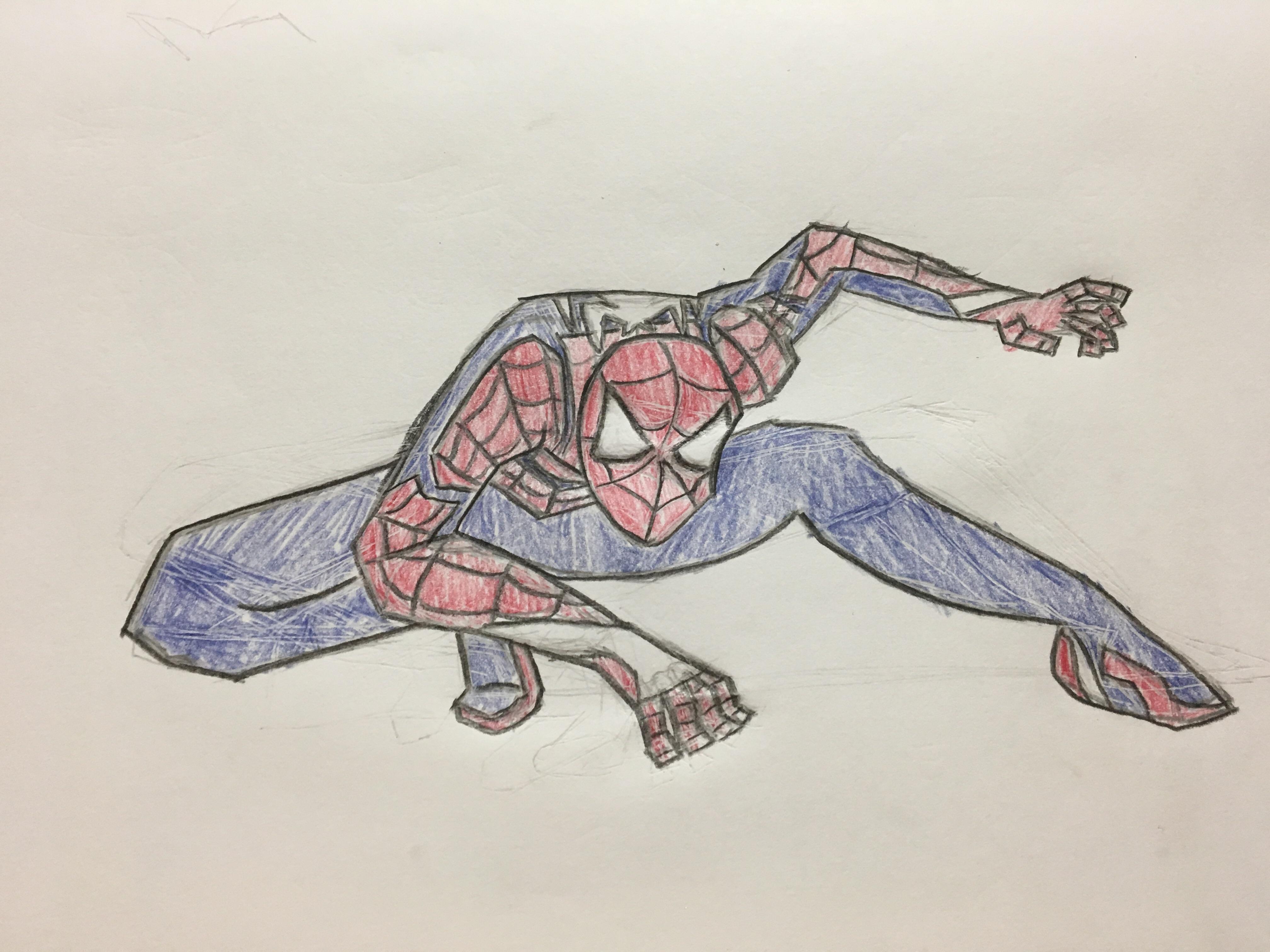4032x3024 A Sketch I Drew Of Spider Man Ps4 Spiderman - Ps4 Sketch