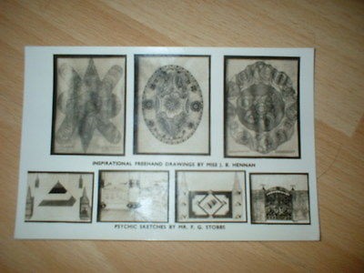 400x300 Rare Vintage Rp Postcard - Psychic Sketches