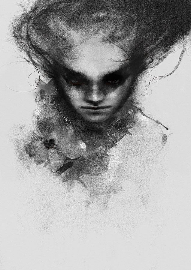 636x900 Psychic Vampyre (Sketch, Dark5. By Smokepaint) Arts - Psychic Sketches