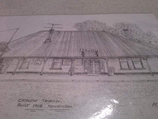 550x412 The Placemat...a Sketch Of The Outside Of The Pub. - Pub Sketch