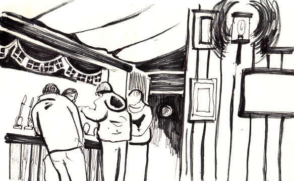 583x360 Beach Pub Rebecca K Jones - Pub Sketch