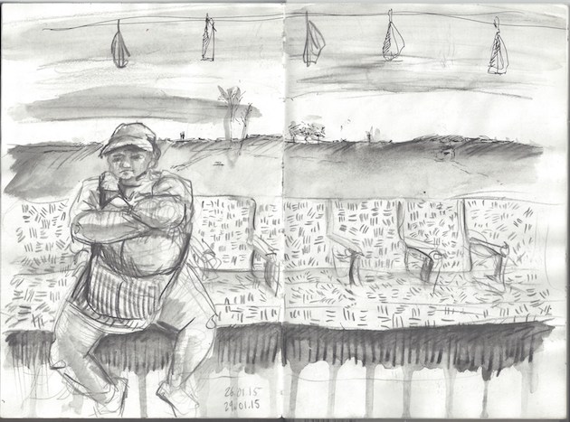 630x467 Drawing In Public Ellis - Public Sketch