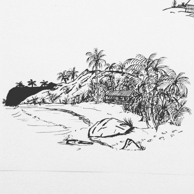 Puerto Rico Sketch at PaintingValley.com | Explore collection of Puerto ...