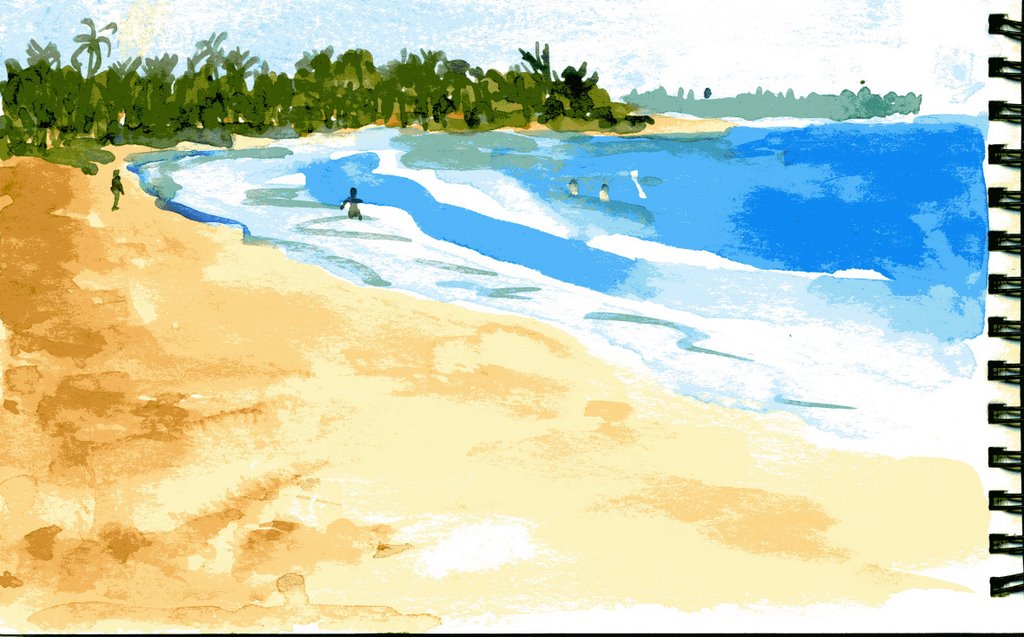 1024x637 Sketches And Drawings Beach, Puerto Rico - Puerto Rico Sketch