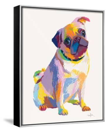 365x450 Pug Sketch Framed Canvas Print By Patti Mollica - Pug Sketch