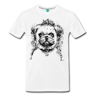 190x190 Pug Sketch Art By Spreadshirt - Pug Sketch