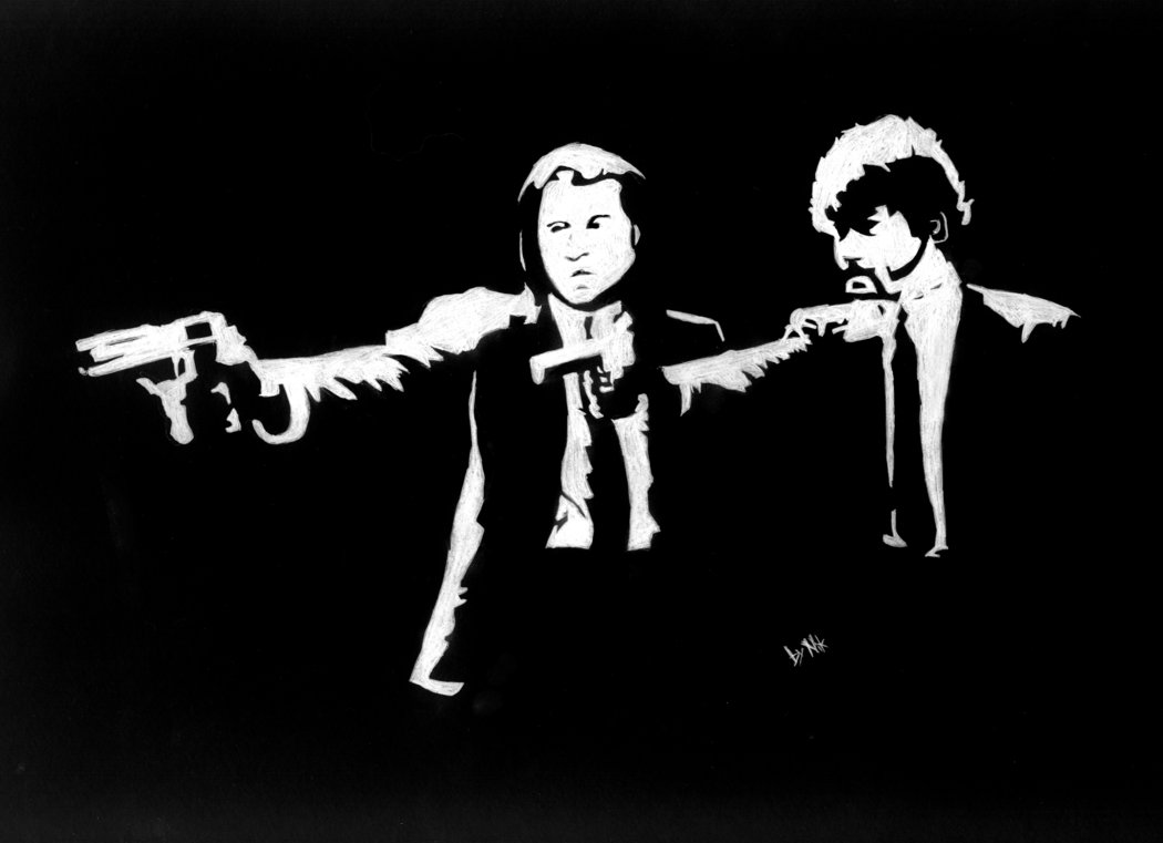 1050x761 Pulp Fiction By Nikos92 - Pulp Fiction Sketch