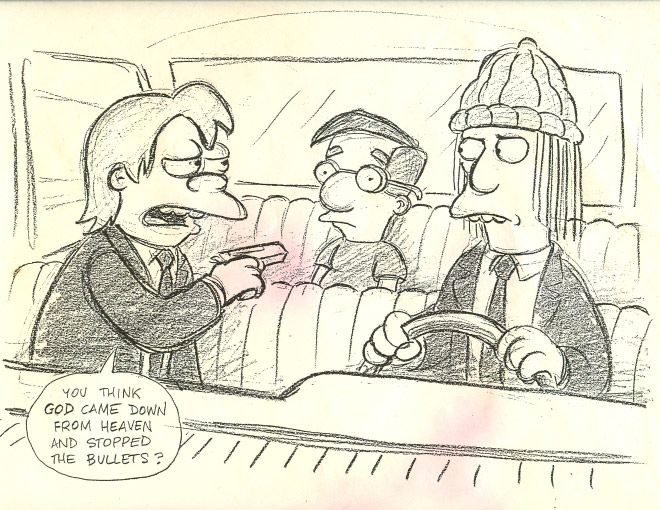 660x510 The Simpsons + Pulp Fiction (Drawings) - Pulp Fiction Sketch