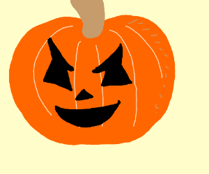 300x250 Evil Pumpkin Face Drawing By Admiralplur - Pumpkin Face Sketches