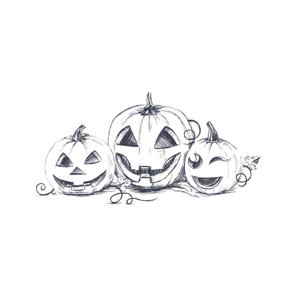 1000x1000 Lolitattoo. Pumpkin Sketch - Pumpkin Sketch