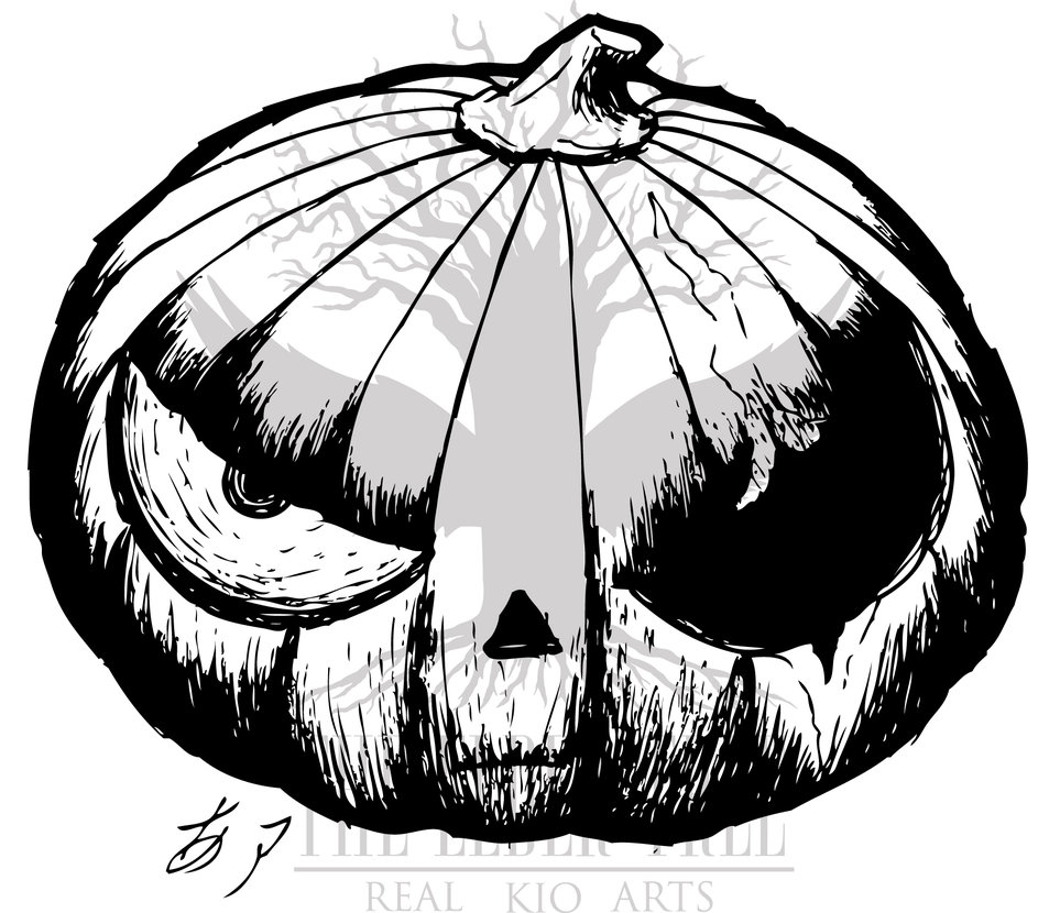 963x830 Pumpkin Sketch 3 By Jouichirou - Pumpkin Sketch
