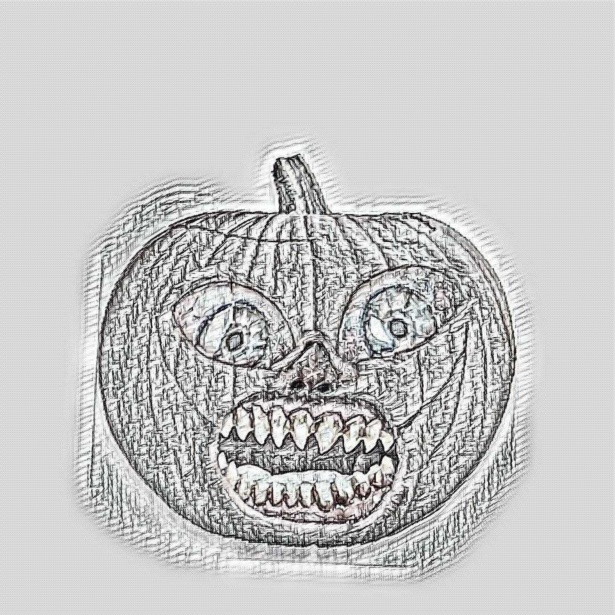615x615 Pumpkin Sketch Free Stock Photo - Pumpkin Sketch