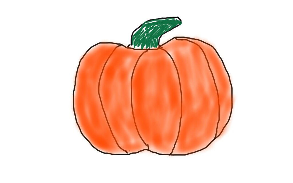1024x640 Pumpkin Sketch Via Tablet By Stc Designs - Pumpkin Sketch